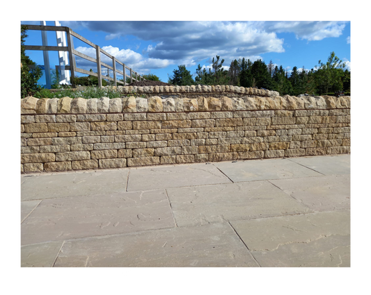 Coursed walling stone