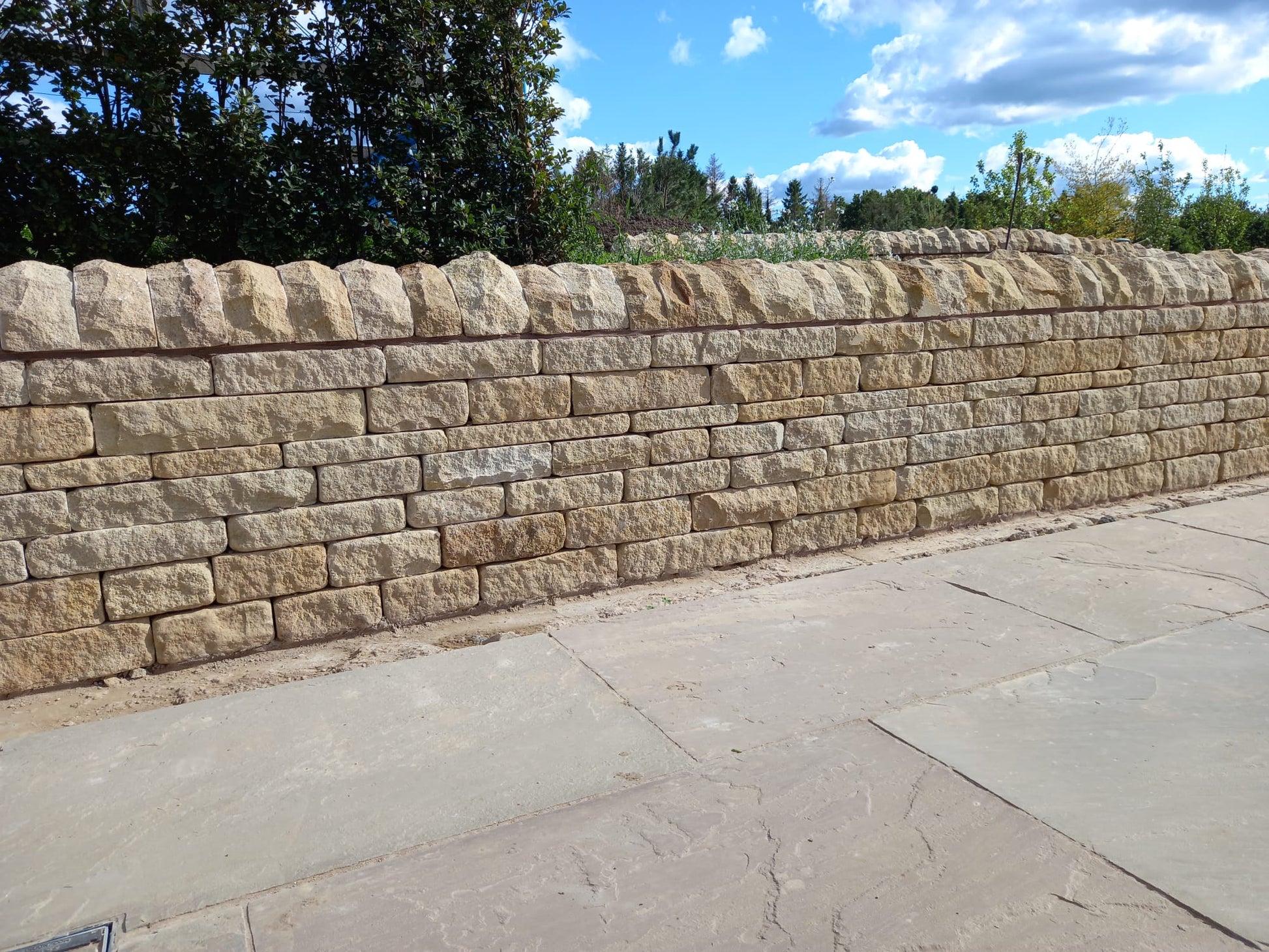 Coursed walling stone, Coursed Sandstone Walling Stone, Coursed Buff Walling Stone